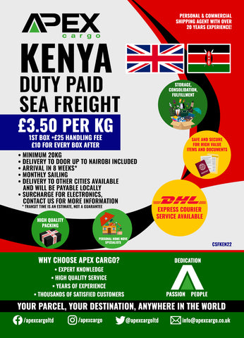 Kenya Sea Freight Duty Paid