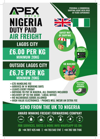 Nigeria Air Freight Duty Paid