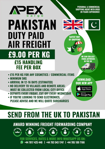 Pakistan Air Freight Duty Paid