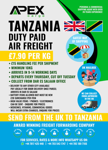 Tanzania Air Freight Duty Paid