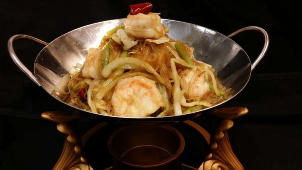 Dry Pot Shrimp with Rich Noodles