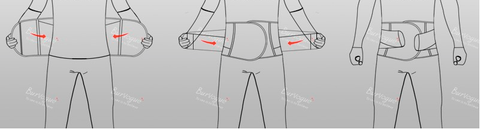flex waist belt adjust