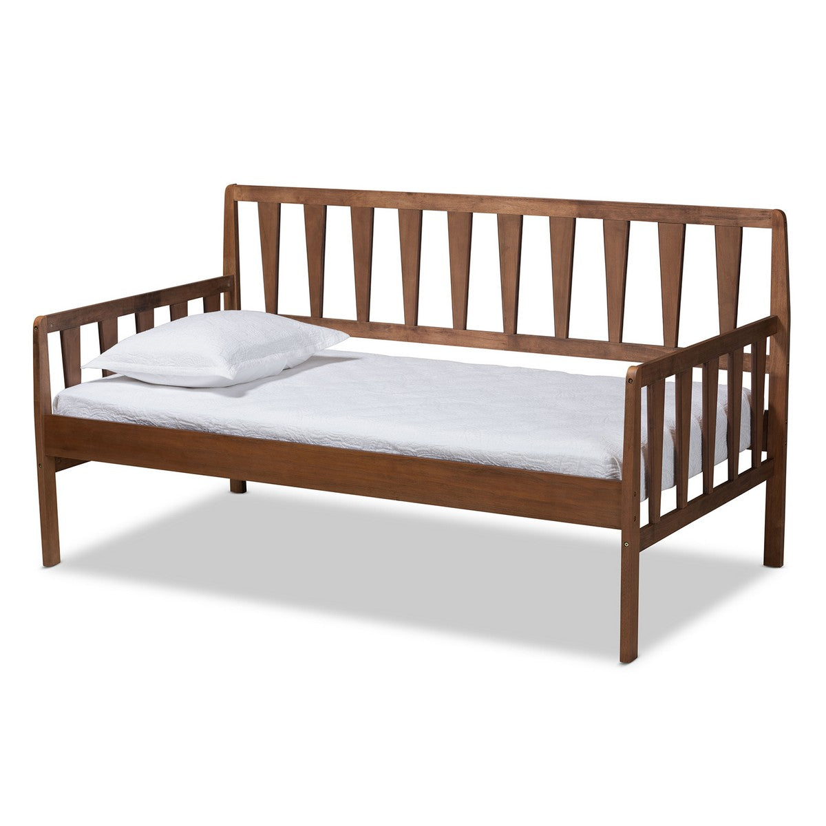 Baxton Studio Midori Modern and Contemporary Transitional Walnut Brown Finished Wood Twin Size Daybed Baxton Studio-daybed-Minimal And Modern - 1