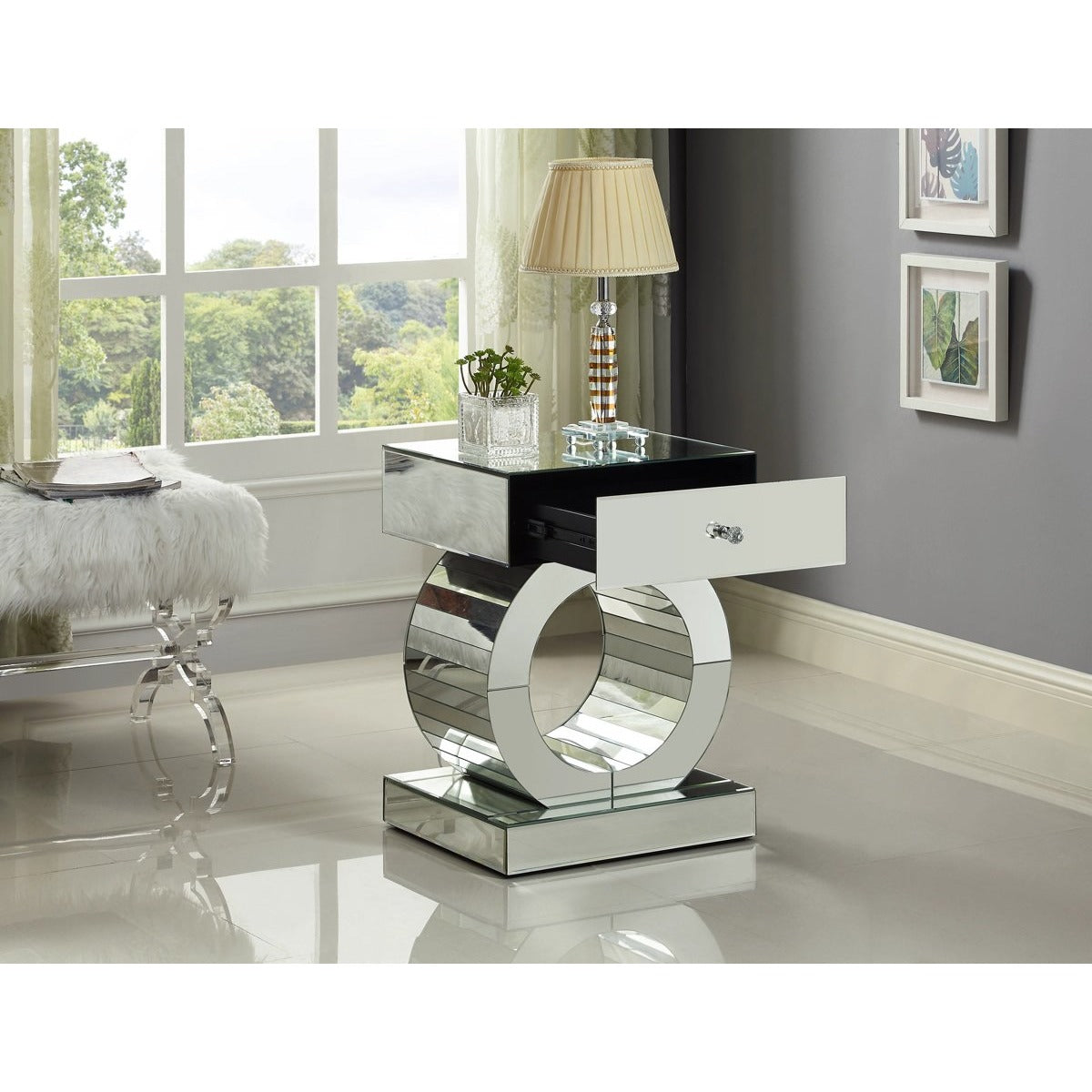 Meridian Furniture Jocelyn End Table-Minimal & Modern