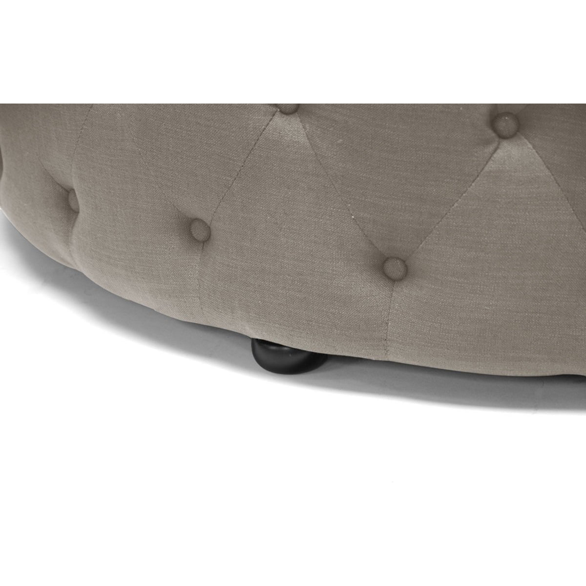 Baxton Studio Cardiff Beige Linen Modern Tufted Ottoman Baxton Studio-ottomans-Minimal And Modern - 3