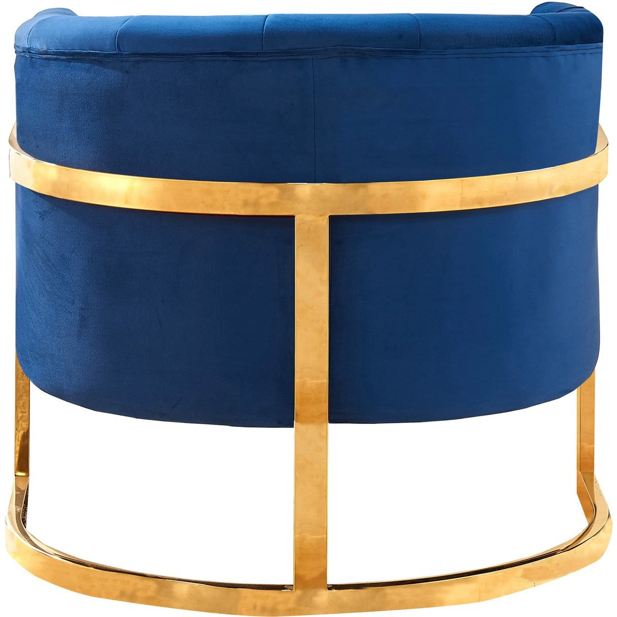 Meridian Furniture Carter Navy Velvet Accent Chair-Minimal & Modern