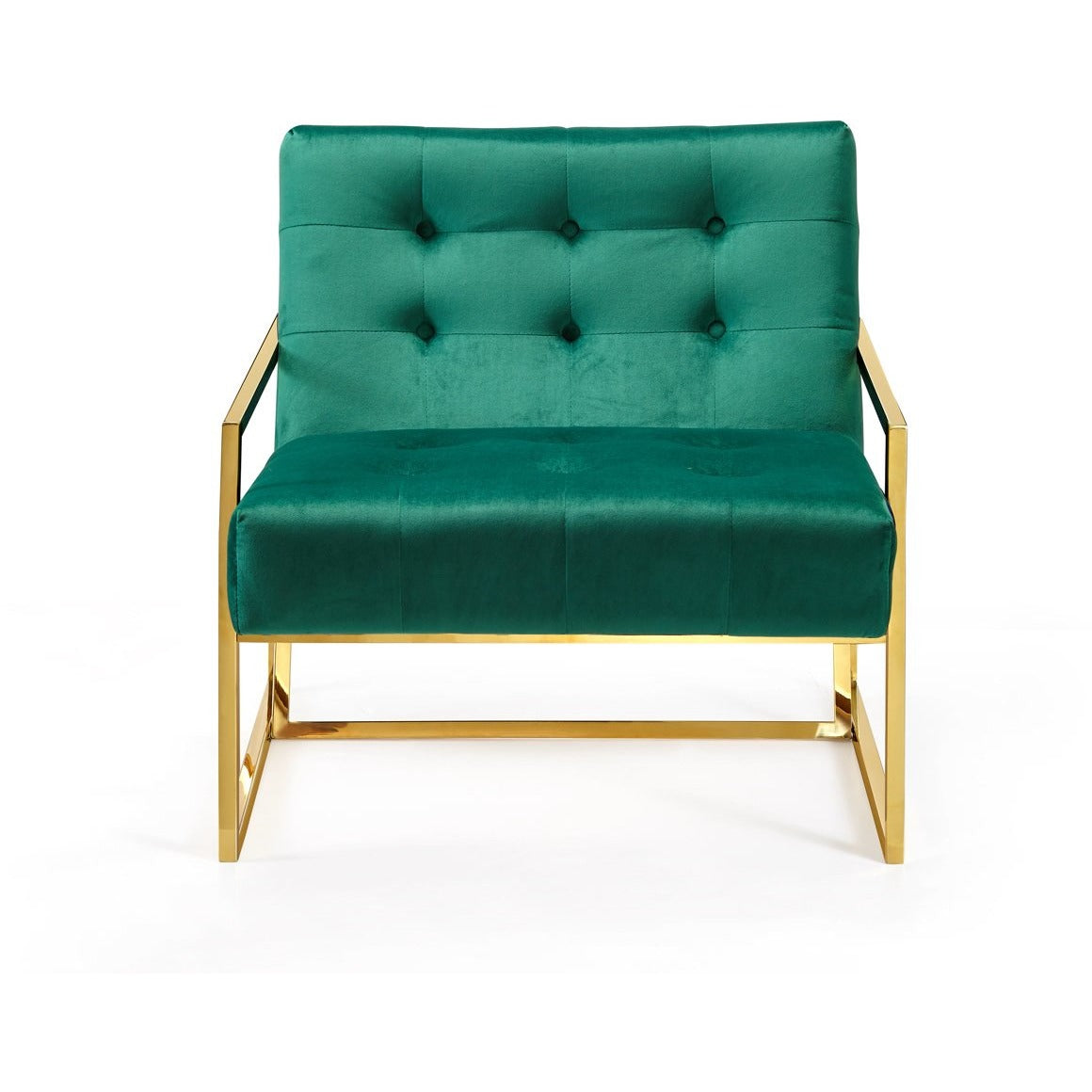 Meridian Furniture Pierre Green Velvet Accent Chair-Minimal & Modern