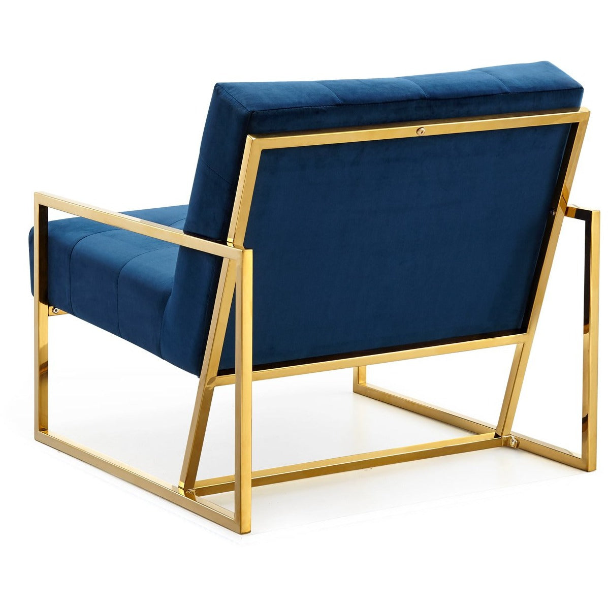 Meridian Furniture Pierre Navy Velvet Accent Chair-Minimal & Modern