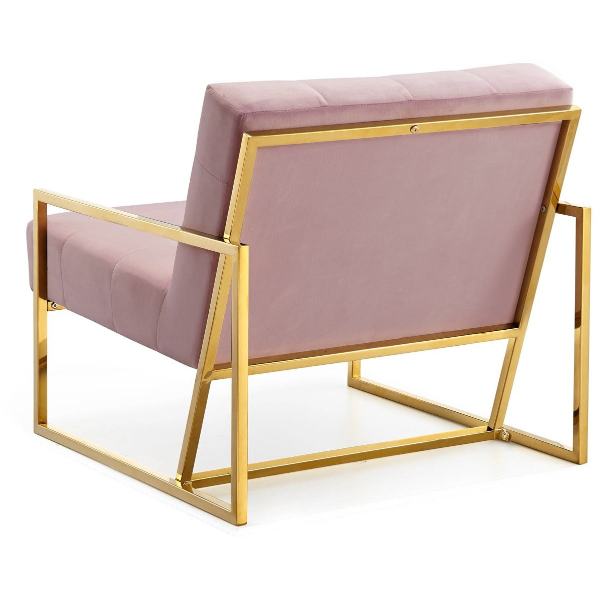 Meridian Furniture Pierre Pink Velvet Accent Chair-Minimal & Modern