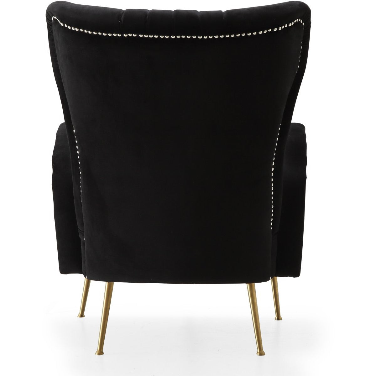 Meridian Furniture Opera Black Velvet Accent Chair-Minimal & Modern