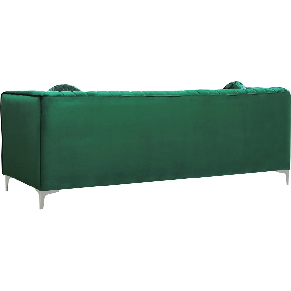 Meridian Furniture Isabelle Green Velvet Loveseat-Minimal & Modern