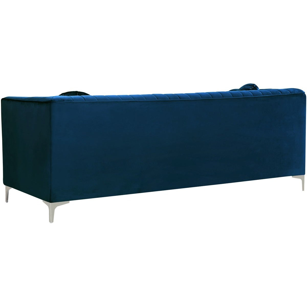 Meridian Furniture Isabelle Navy Velvet Loveseat-Minimal & Modern