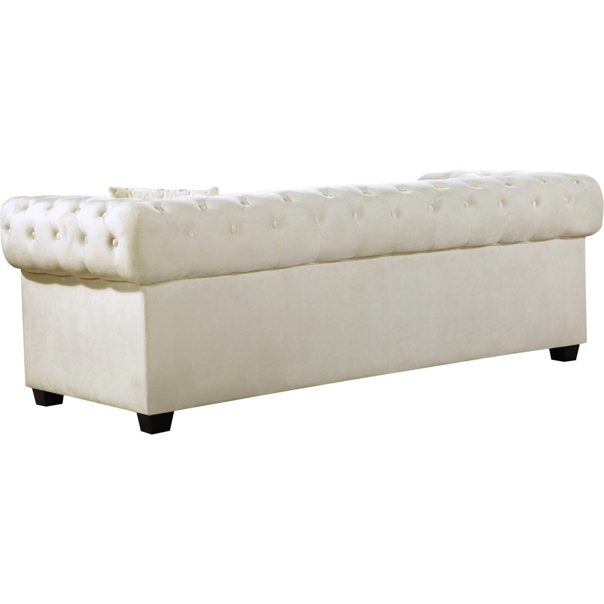 Meridian Furniture Bowery Cream Velvet Loveseat-Minimal & Modern