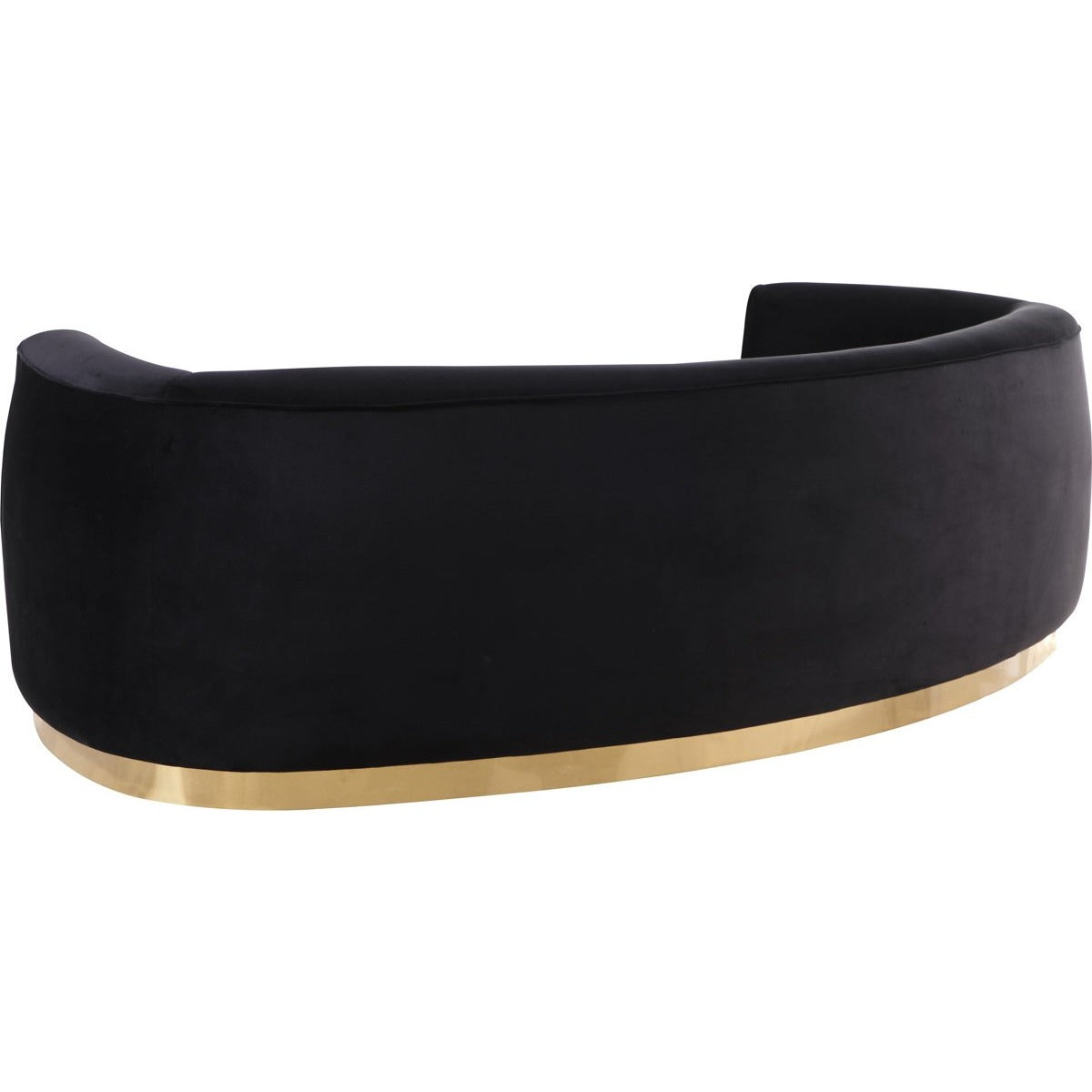 Meridian Furniture Julian Black Velvet Sofa-Minimal & Modern