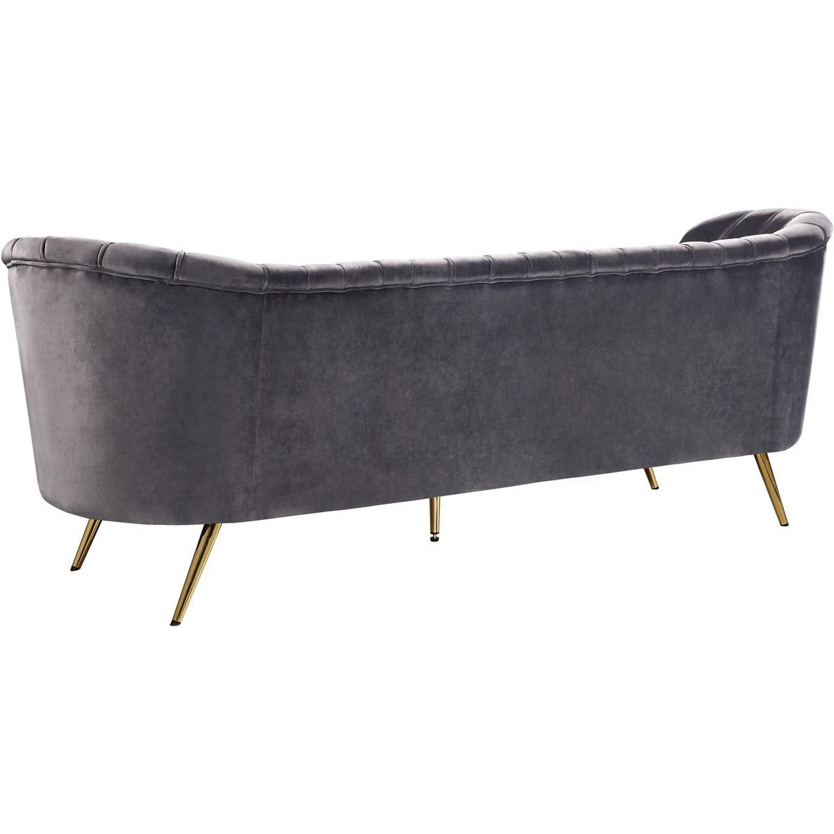 Meridian Furniture Margo Grey Velvet Sofa-Minimal & Modern