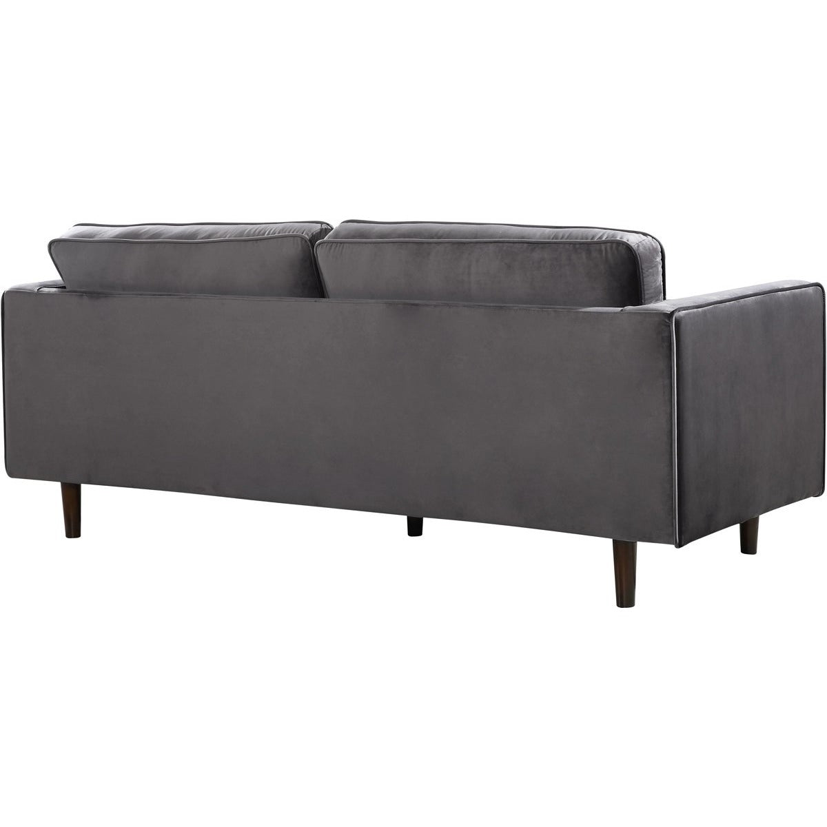 Meridian Furniture Emily Grey Velvet Loveseat-Minimal & Modern