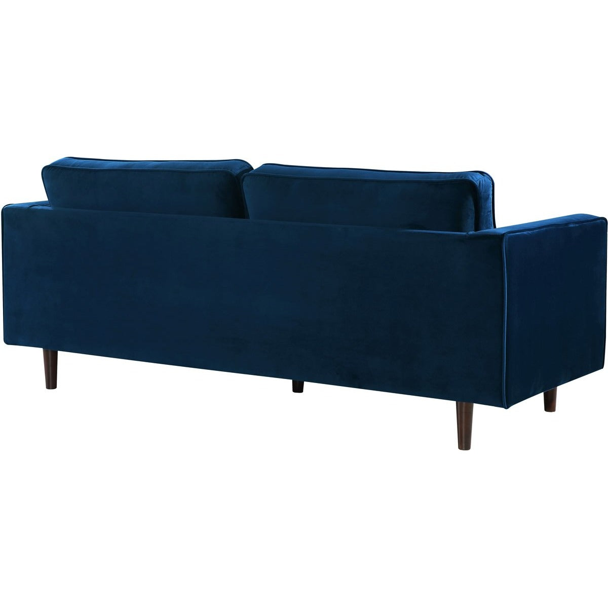 Meridian Furniture Emily Navy Velvet Loveseat-Minimal & Modern