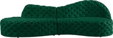 Meridian Furniture Royal Green Velvet 2pc. Sectional