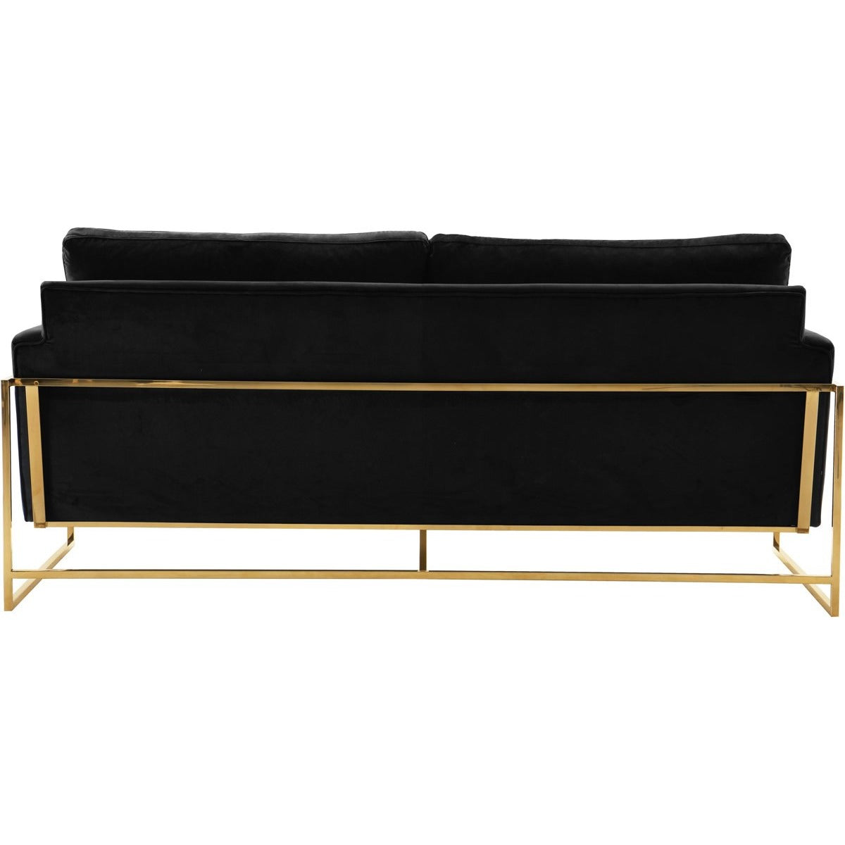 Meridian Furniture Mila Black Velvet Sofa-Minimal & Modern