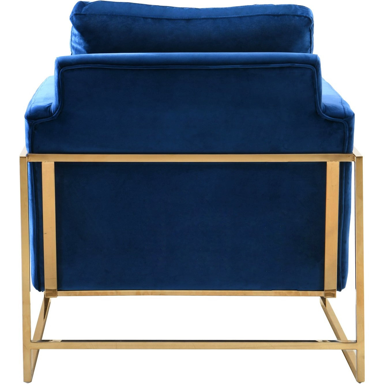 Meridian Furniture Mila Navy Velvet Chair-Minimal & Modern