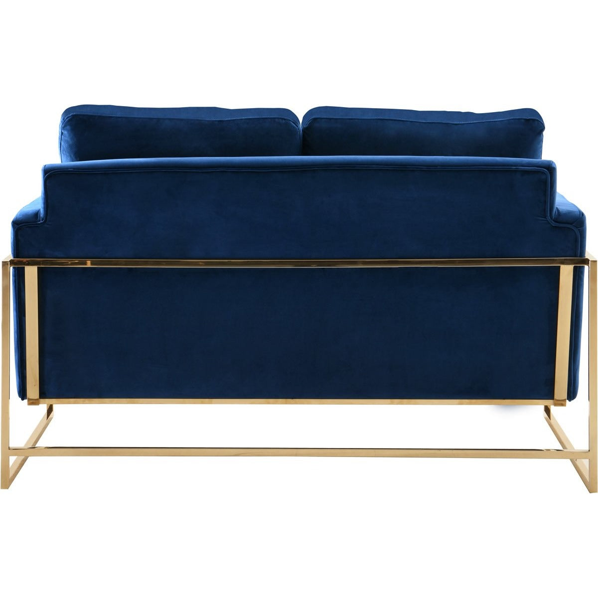 Meridian Furniture Mila Navy Velvet Loveseat-Minimal & Modern