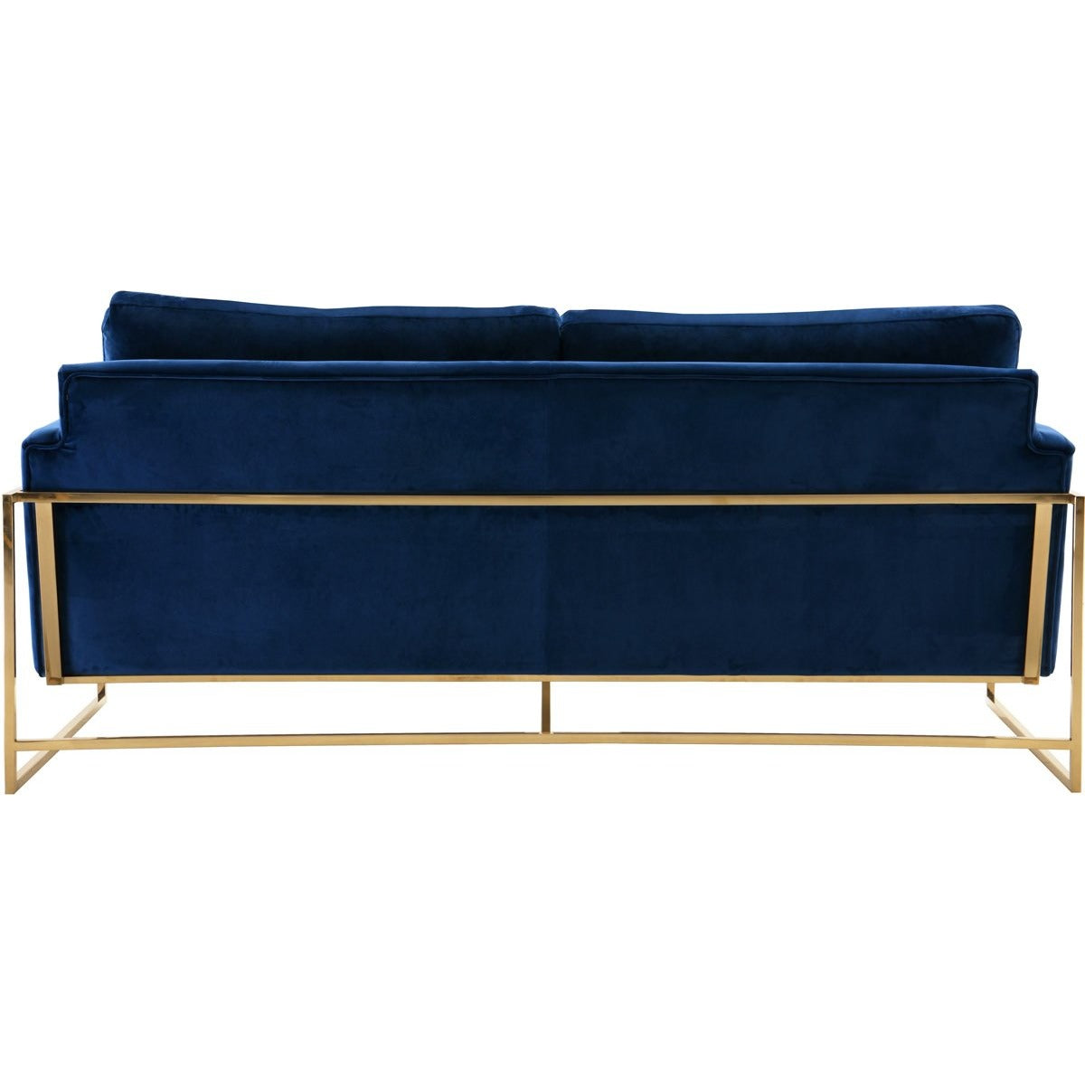 Meridian Furniture Mila Navy Velvet Sofa-Minimal & Modern