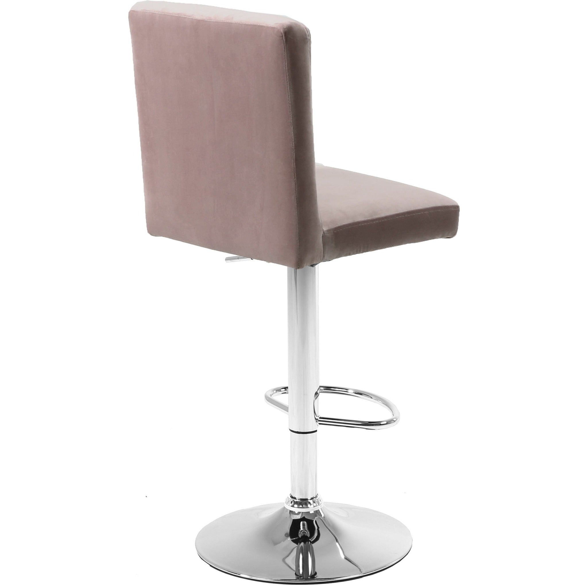 Meridian Furniture Joel Pink Velvet Adjustable Stool-Minimal & Modern