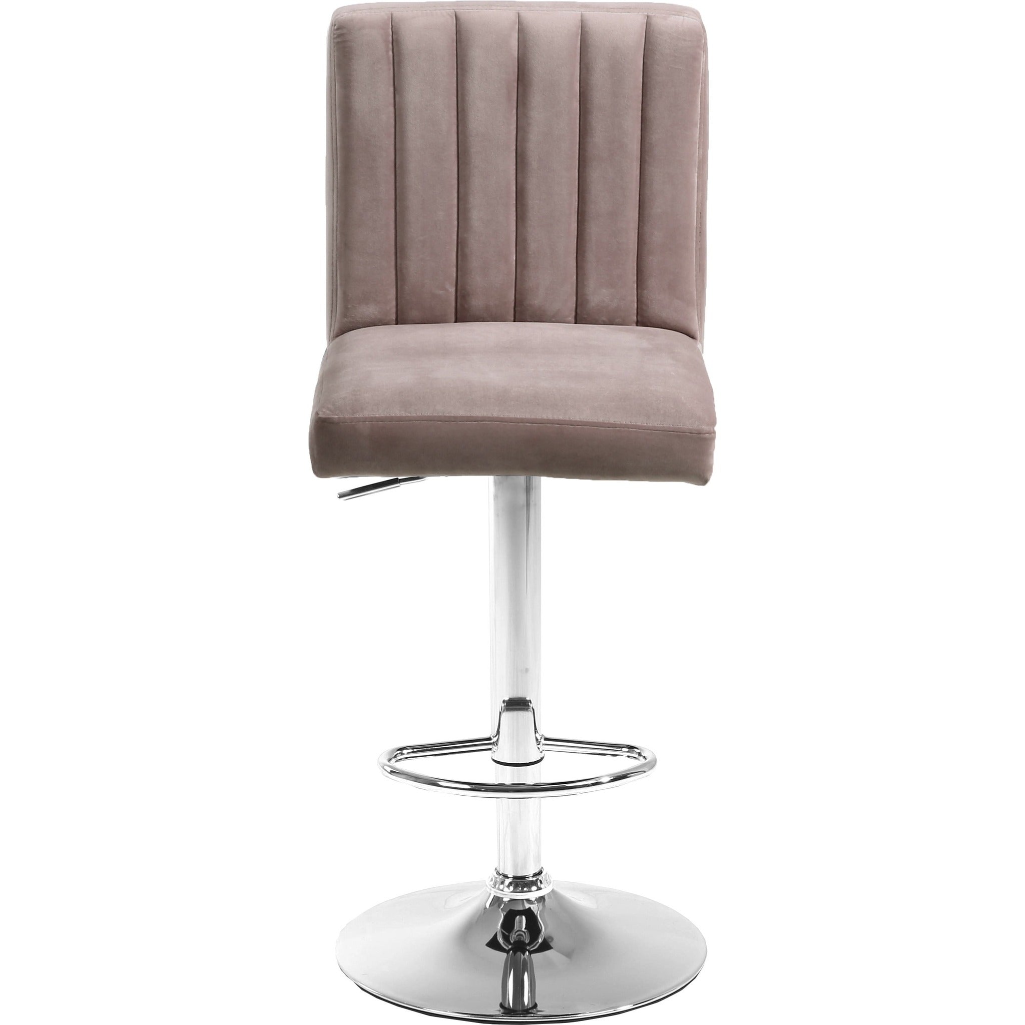 Meridian Furniture Joel Pink Velvet Adjustable Stool-Minimal & Modern