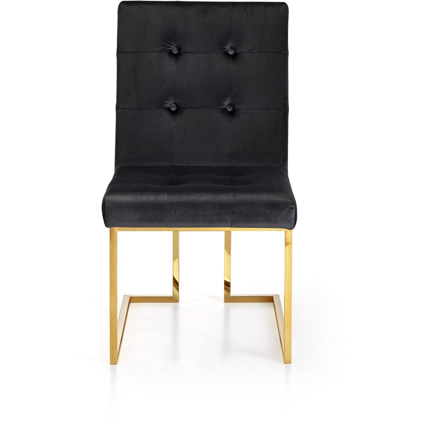 Meridian Furniture Pierre Black Velvet Dining Chair-Minimal & Modern