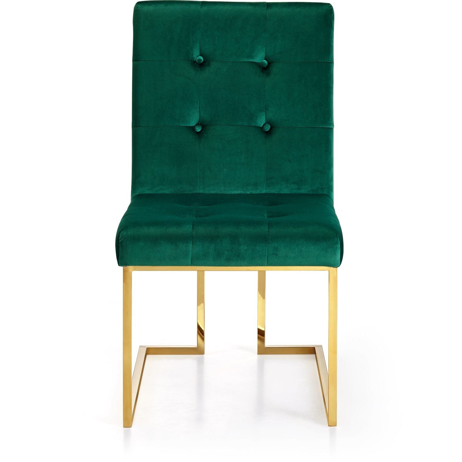 Meridian Furniture Pierre Green Velvet Dining Chair-Minimal & Modern