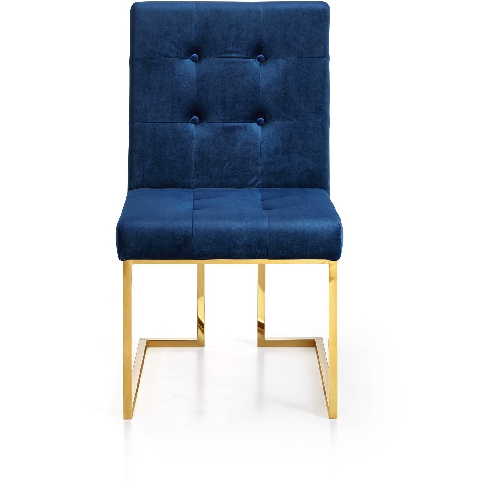 Meridian Furniture Pierre Navy Velvet Dining Chair-Minimal & Modern