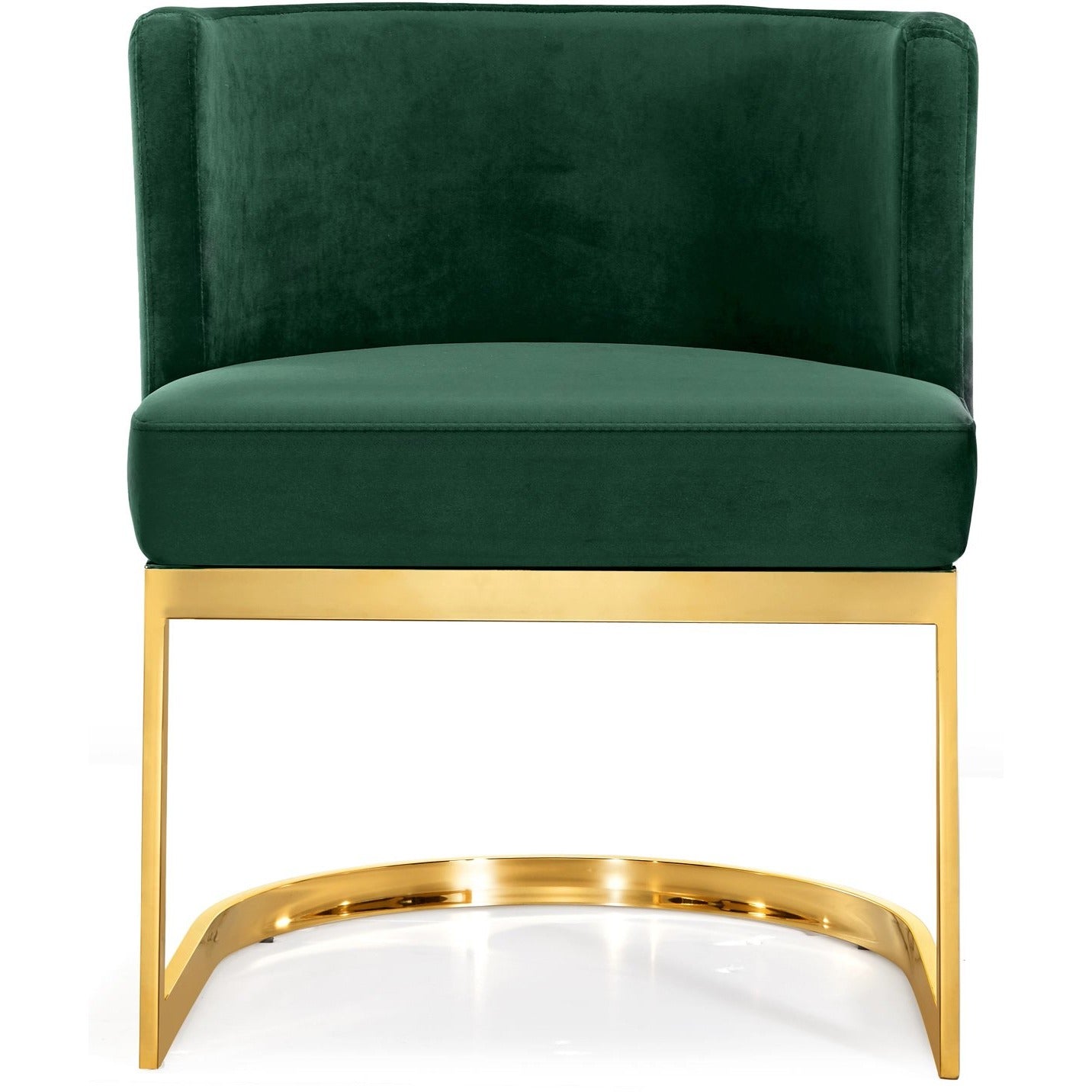 Meridian Furniture Gianna Green Velvet Dining Chair-Minimal & Modern