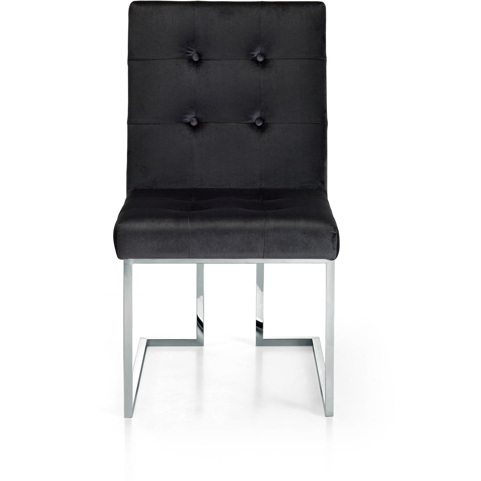 Meridian Furniture Alexis Black Velvet Dining Chair-Minimal & Modern