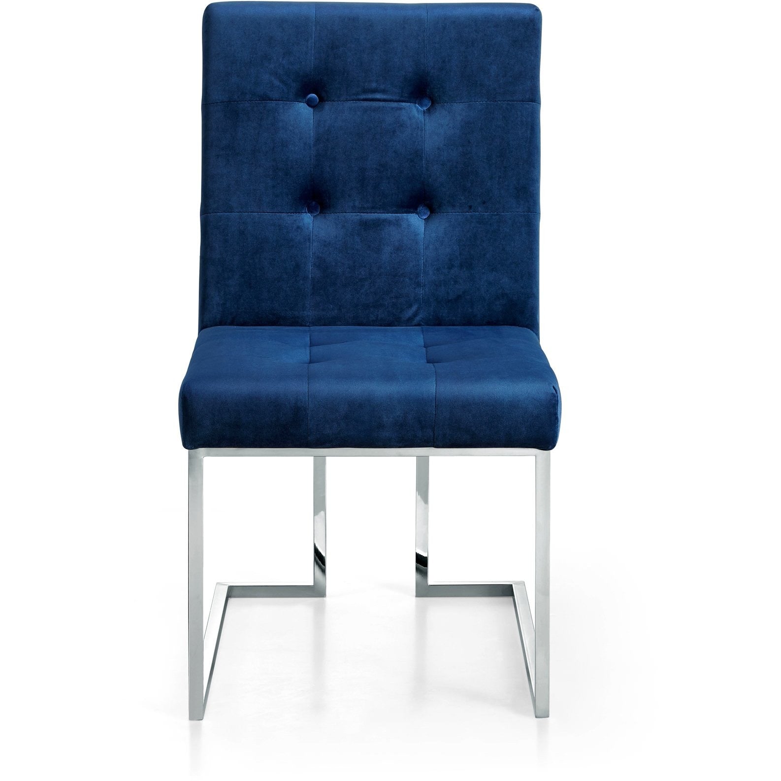 Meridian Furniture Alexis Navy Velvet Dining Chair-Minimal & Modern