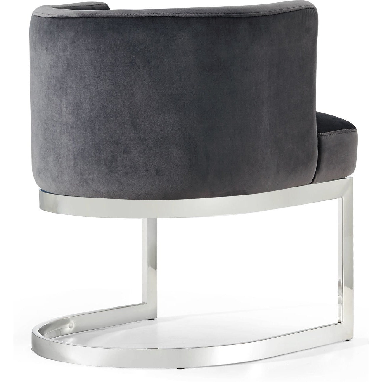 Meridian Furniture Gianna Grey Velvet Dining Chair-Minimal & Modern