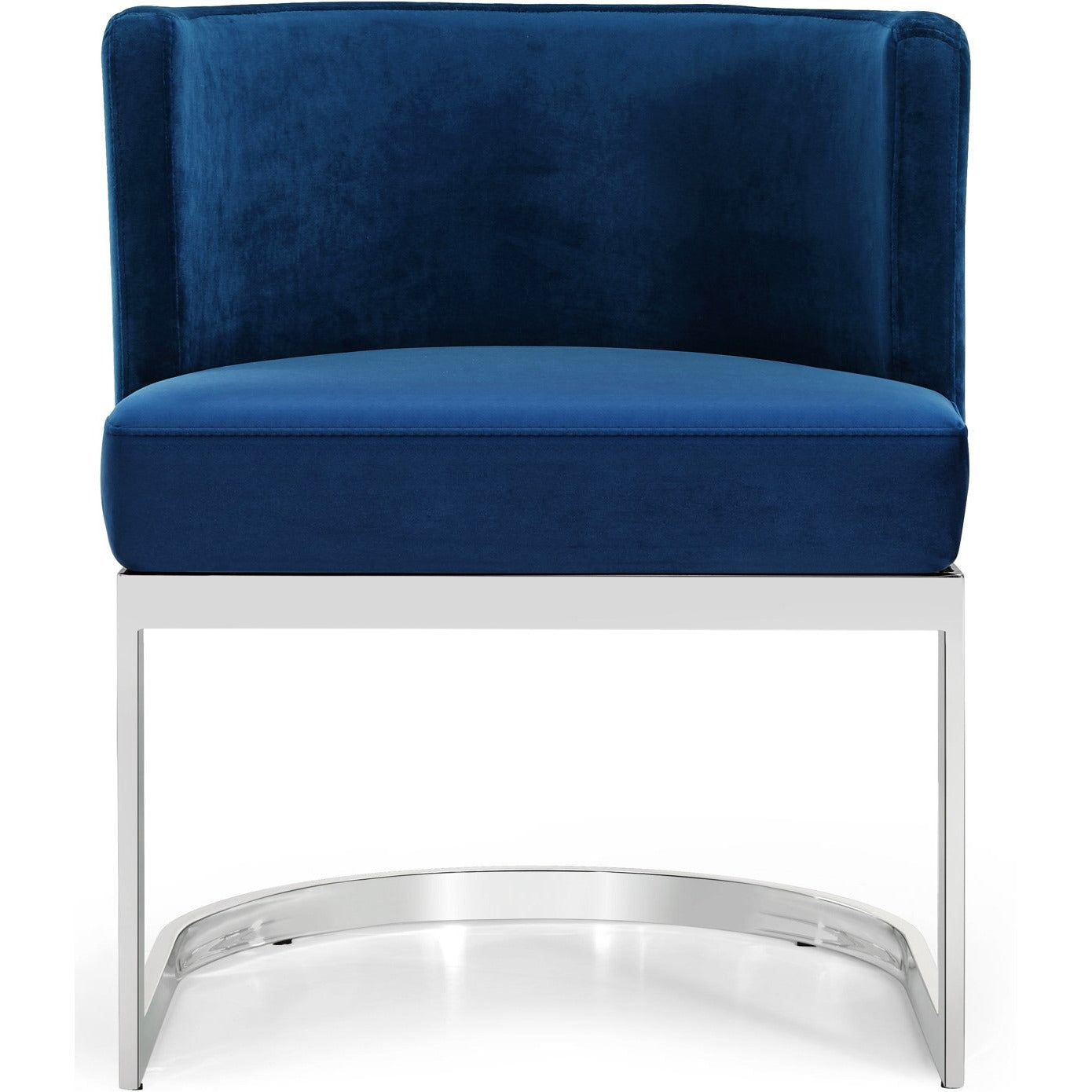 Meridian Furniture Gianna Navy Velvet Dining Chair-Minimal & Modern