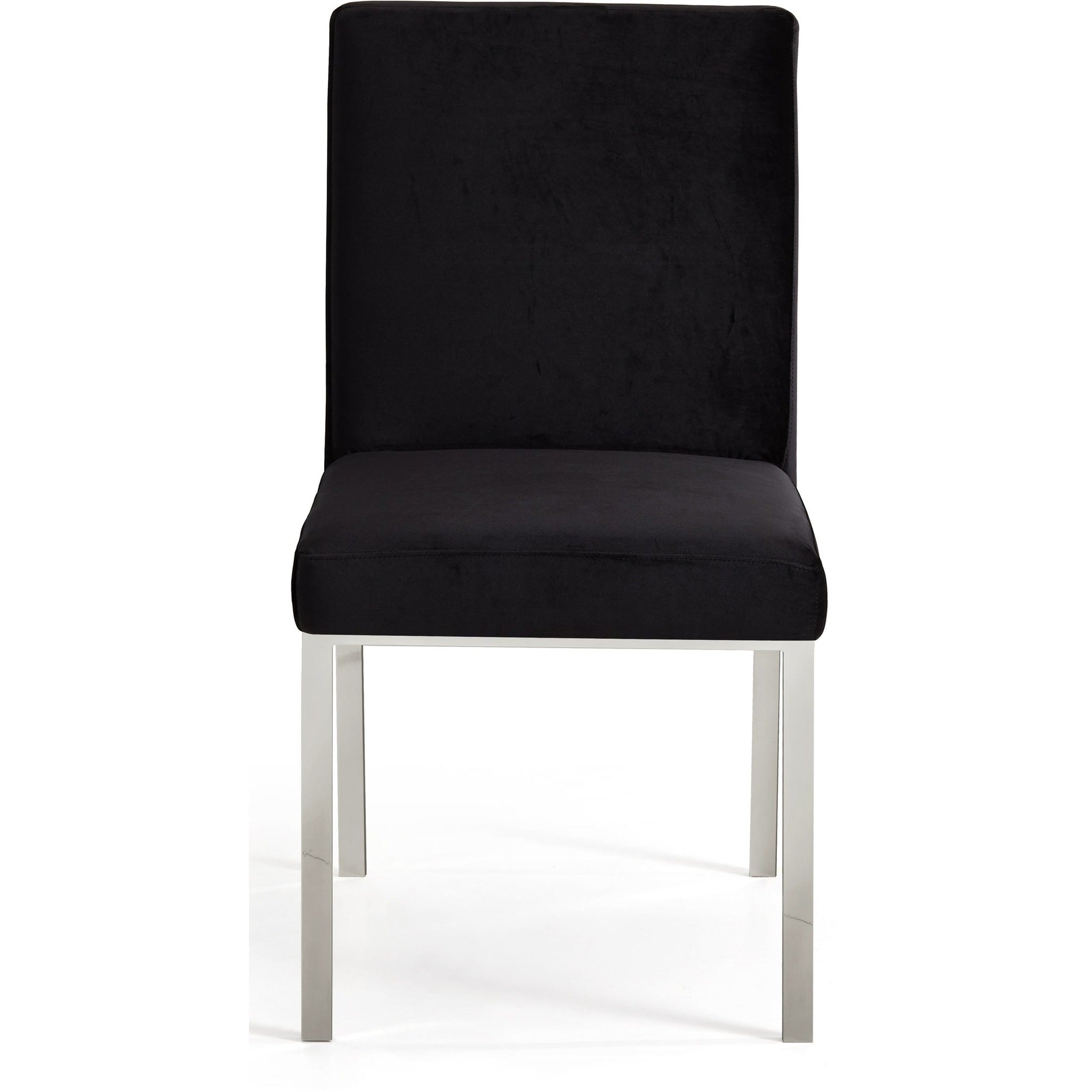 Meridian Furniture Opal Black Velvet Dining Chair-Minimal & Modern