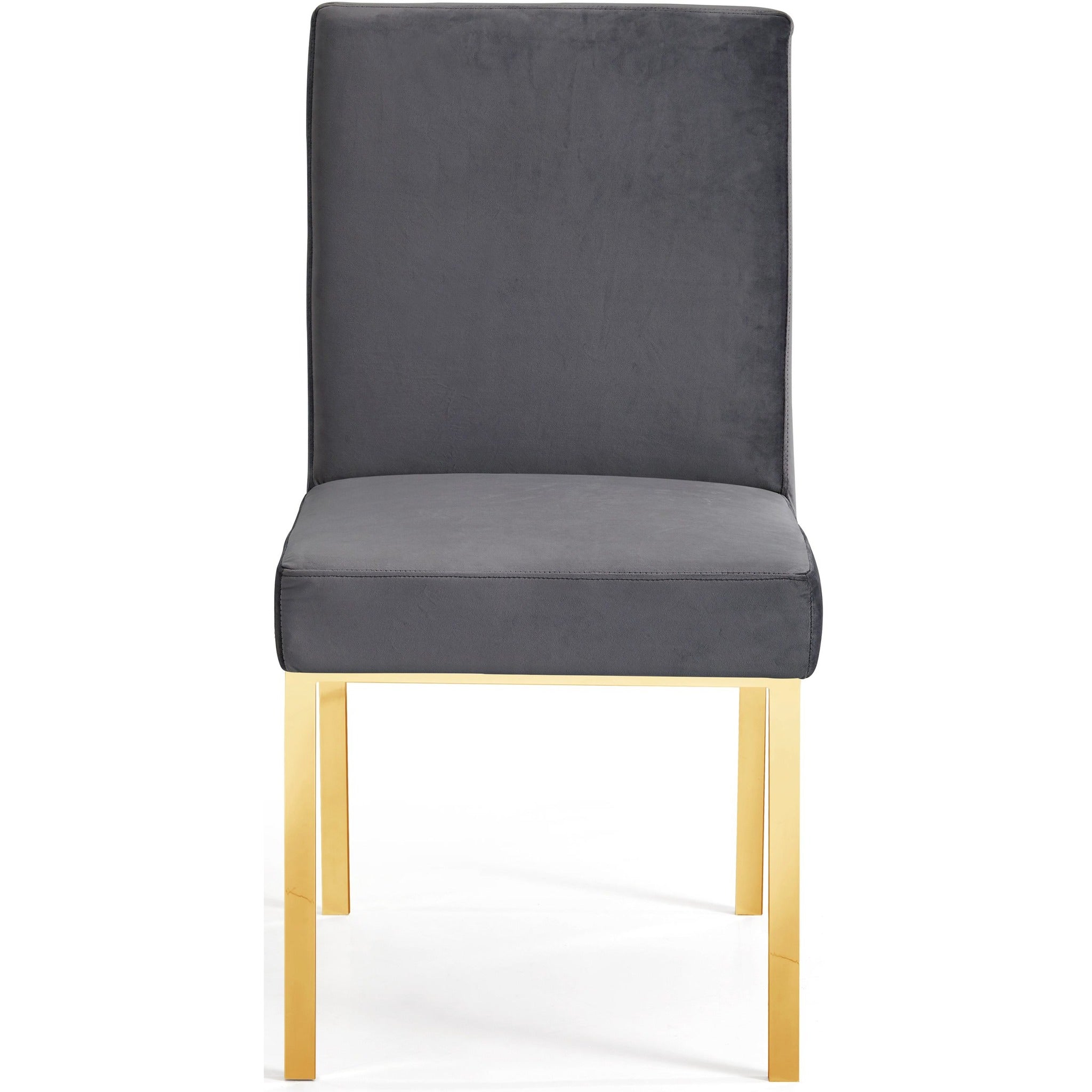 Meridian Furniture Opal Grey Velvet Dining Chair-Minimal & Modern