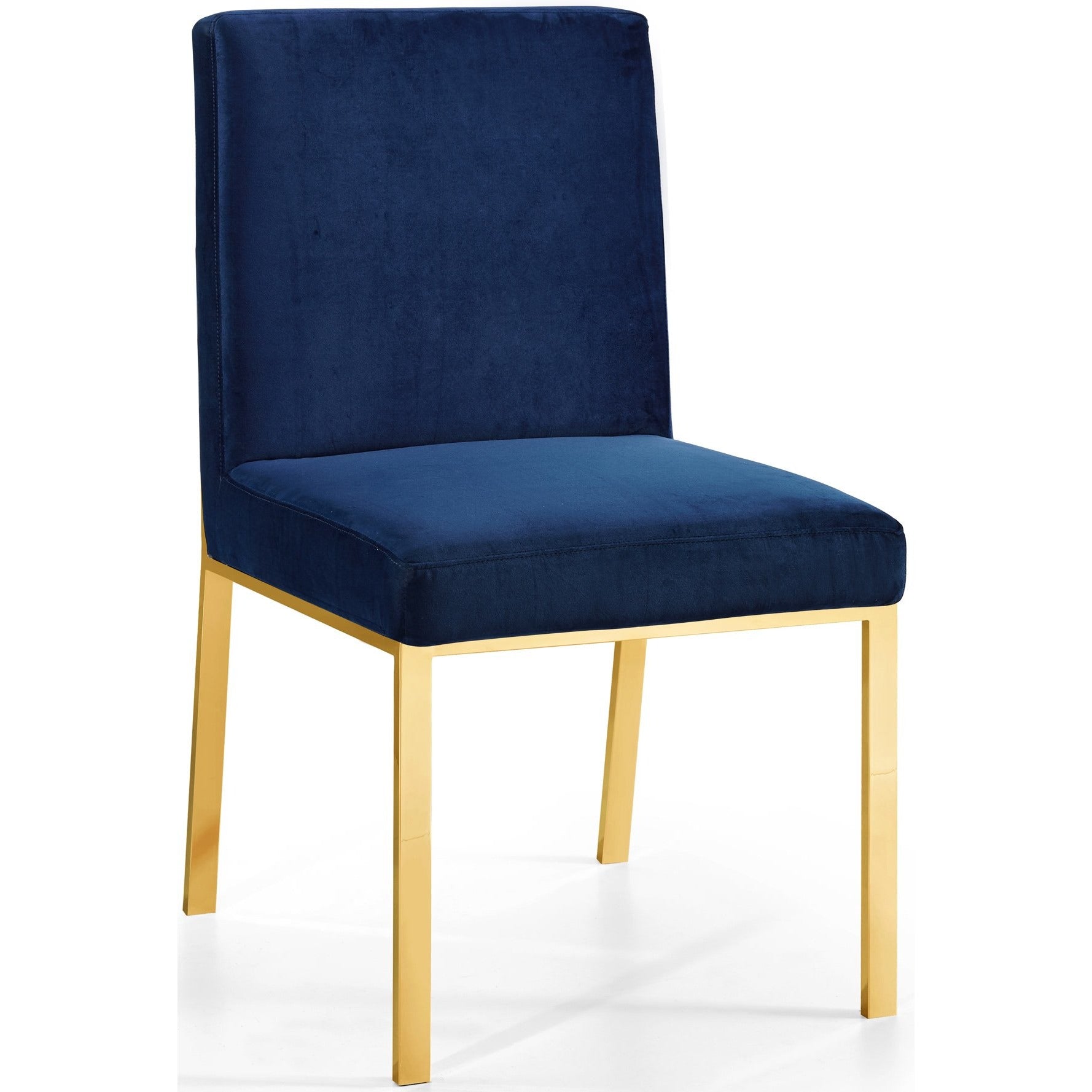 Meridian Furniture Opal Navy Velvet Dining Chair-Minimal & Modern