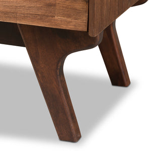 Baxton Studio Sierra Mid-Century Modern Brown Wood 5-Drawer Chest Baxton Studio-Dresser-Minimal And Modern - 6