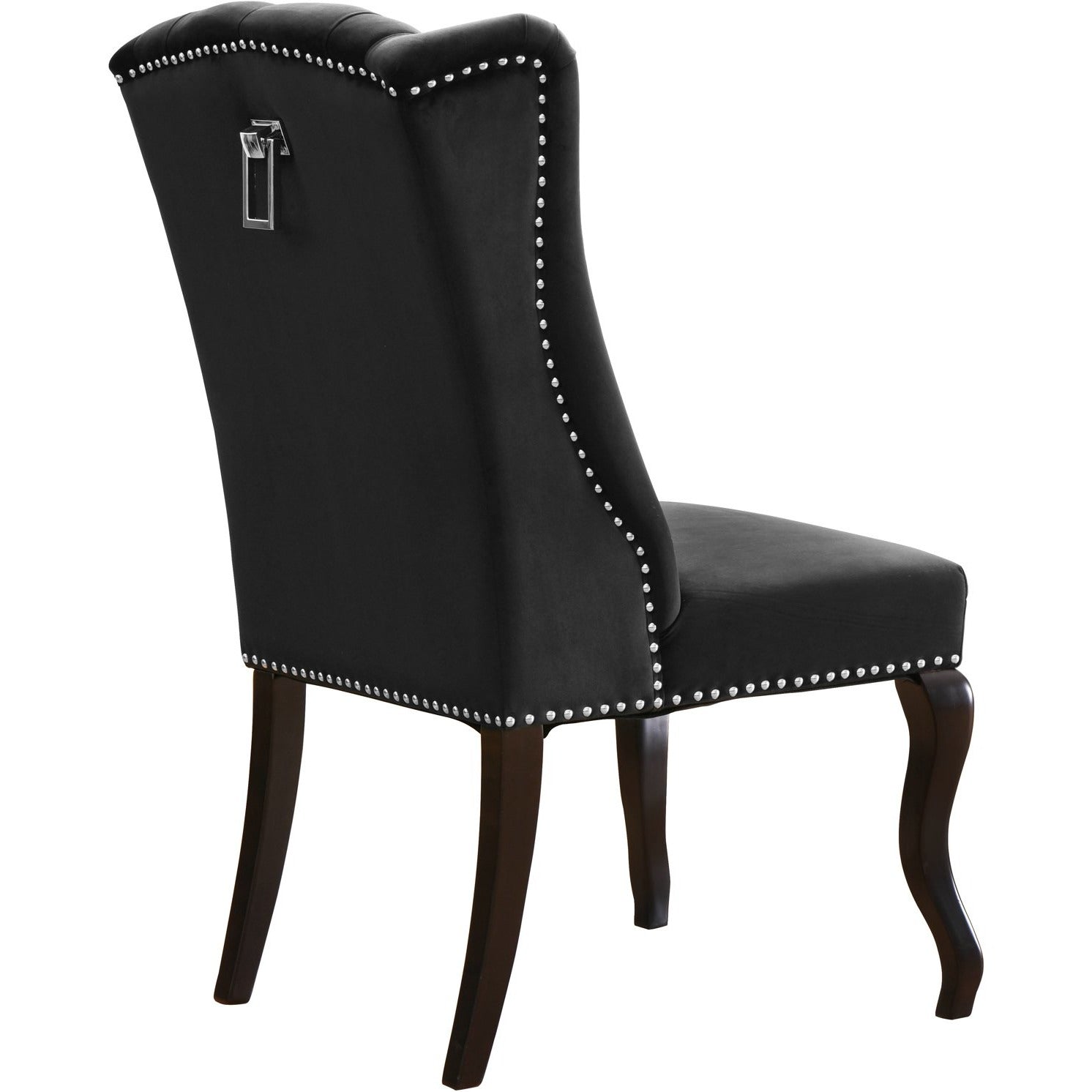 Meridian Furniture Suri Black Velvet Dining Chair-Minimal & Modern