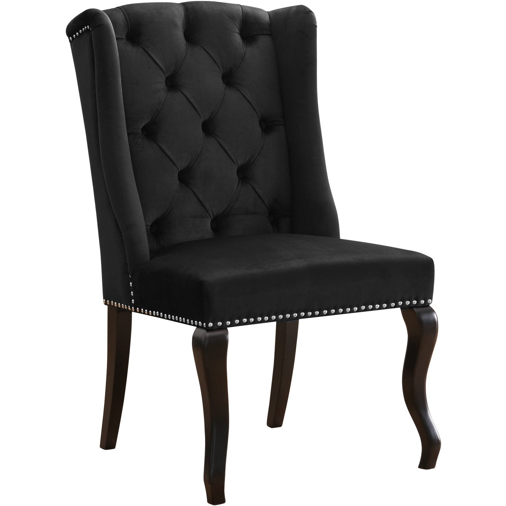 Meridian Furniture Suri Black Velvet Dining Chair-Minimal & Modern