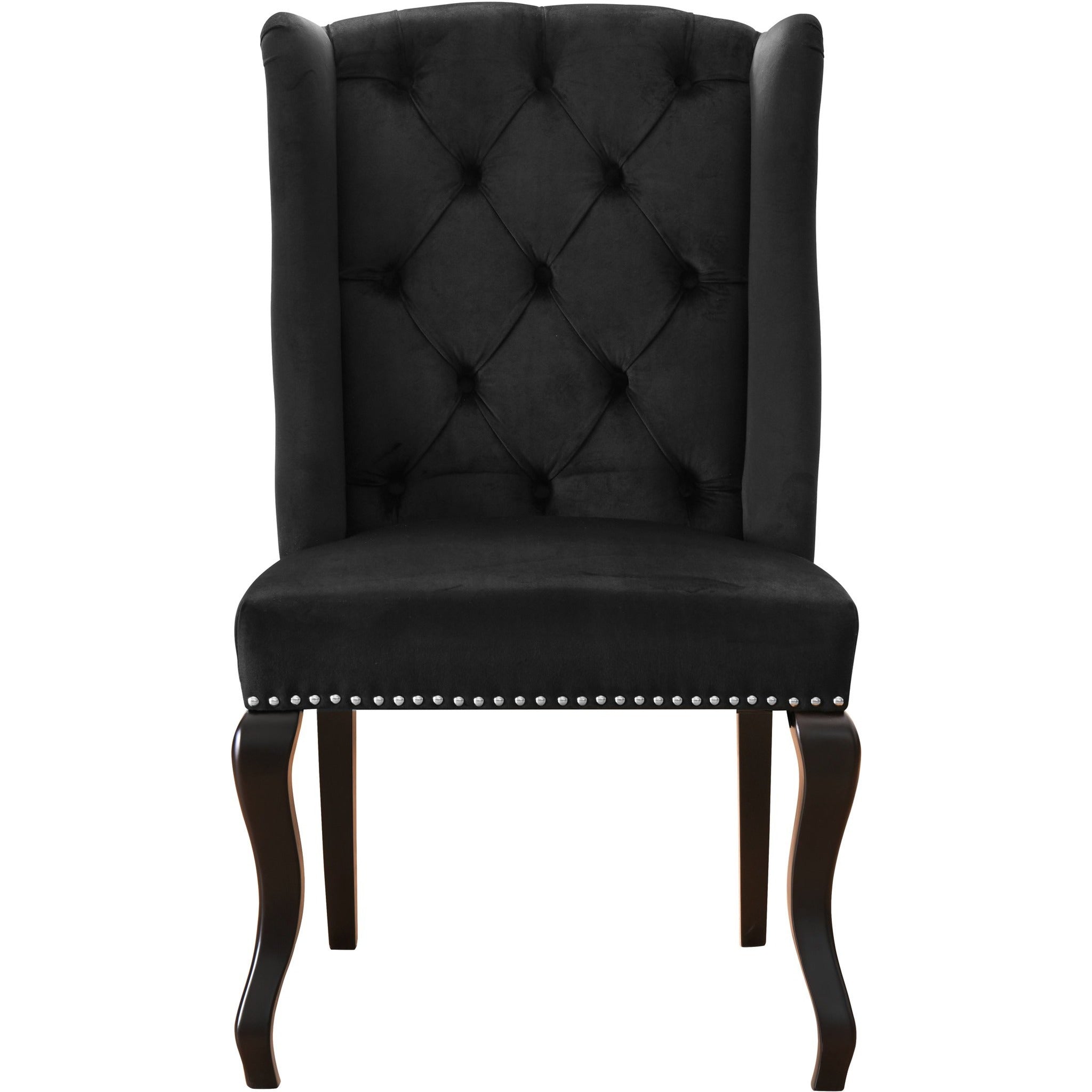 Meridian Furniture Suri Black Velvet Dining Chair-Minimal & Modern