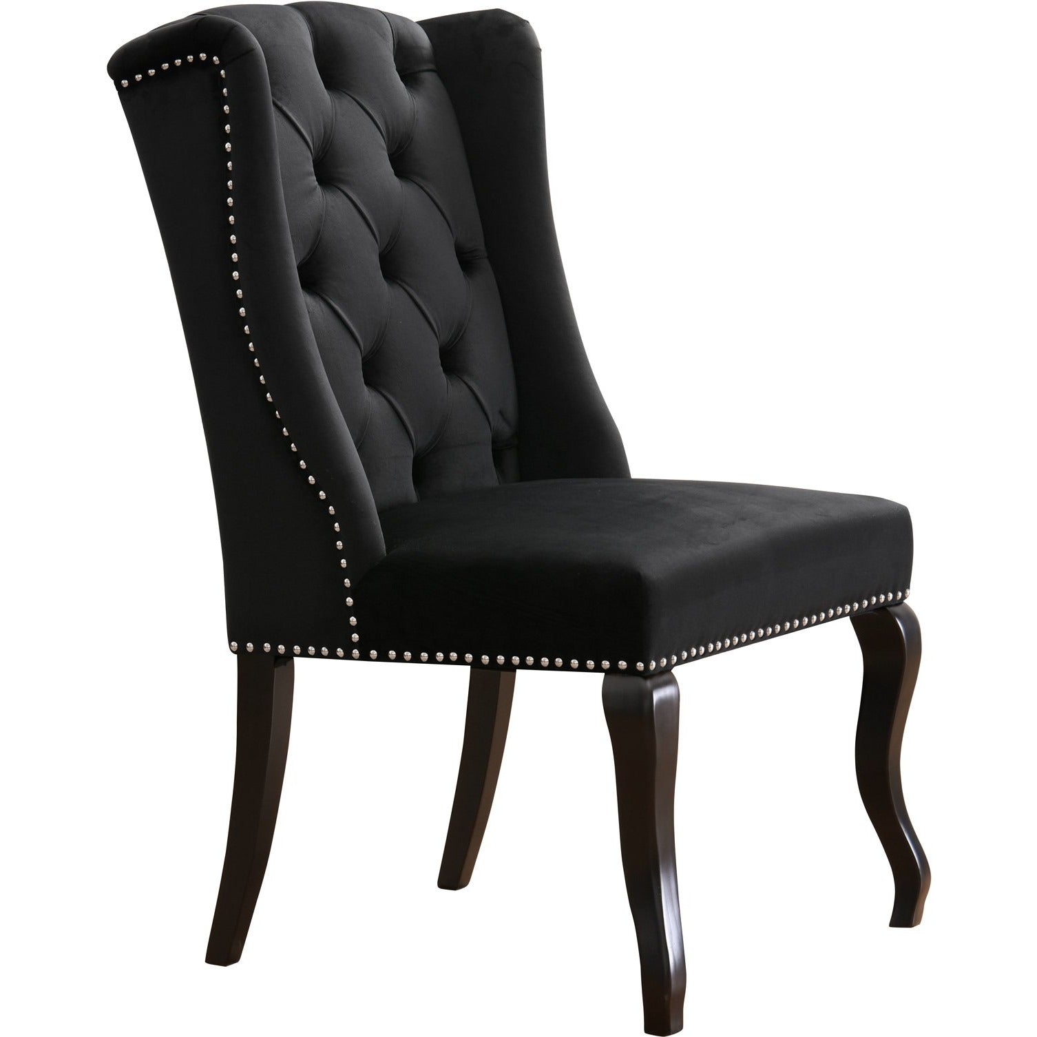 Meridian Furniture Suri Black Velvet Dining Chair-Minimal & Modern