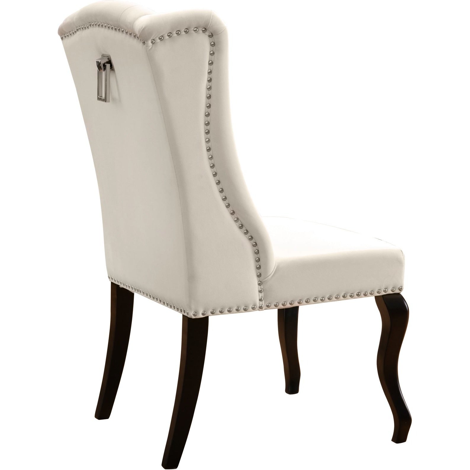 Meridian Furniture Suri Cream Velvet Dining Chair-Minimal & Modern