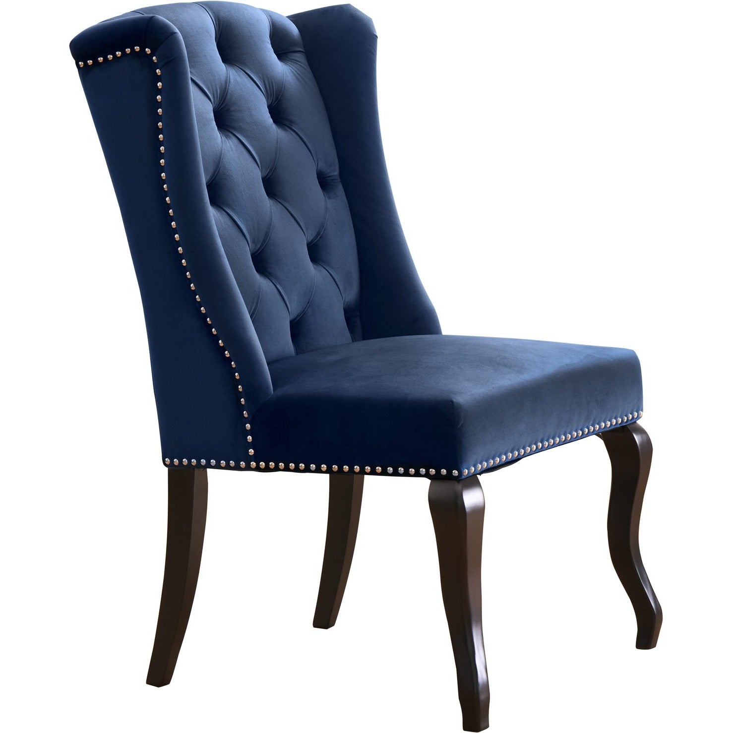 Meridian Furniture Suri Navy Velvet Dining Chair-Minimal & Modern