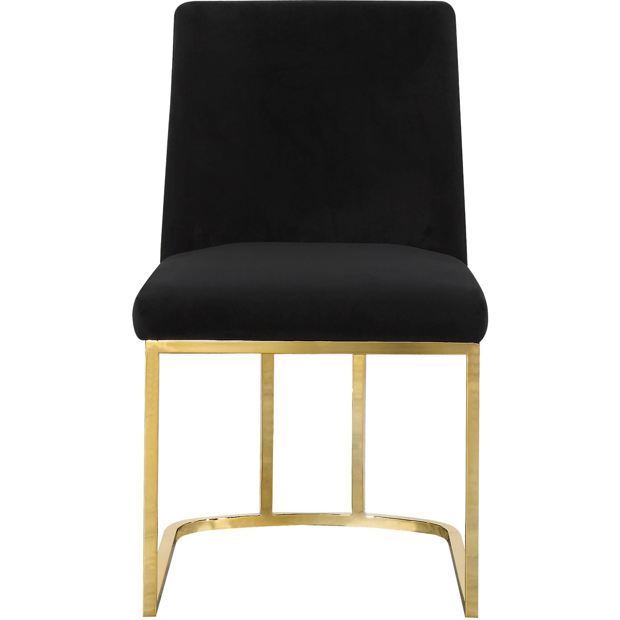 Meridian Furniture Heidi Black Velvet Dining Chair-Minimal & Modern