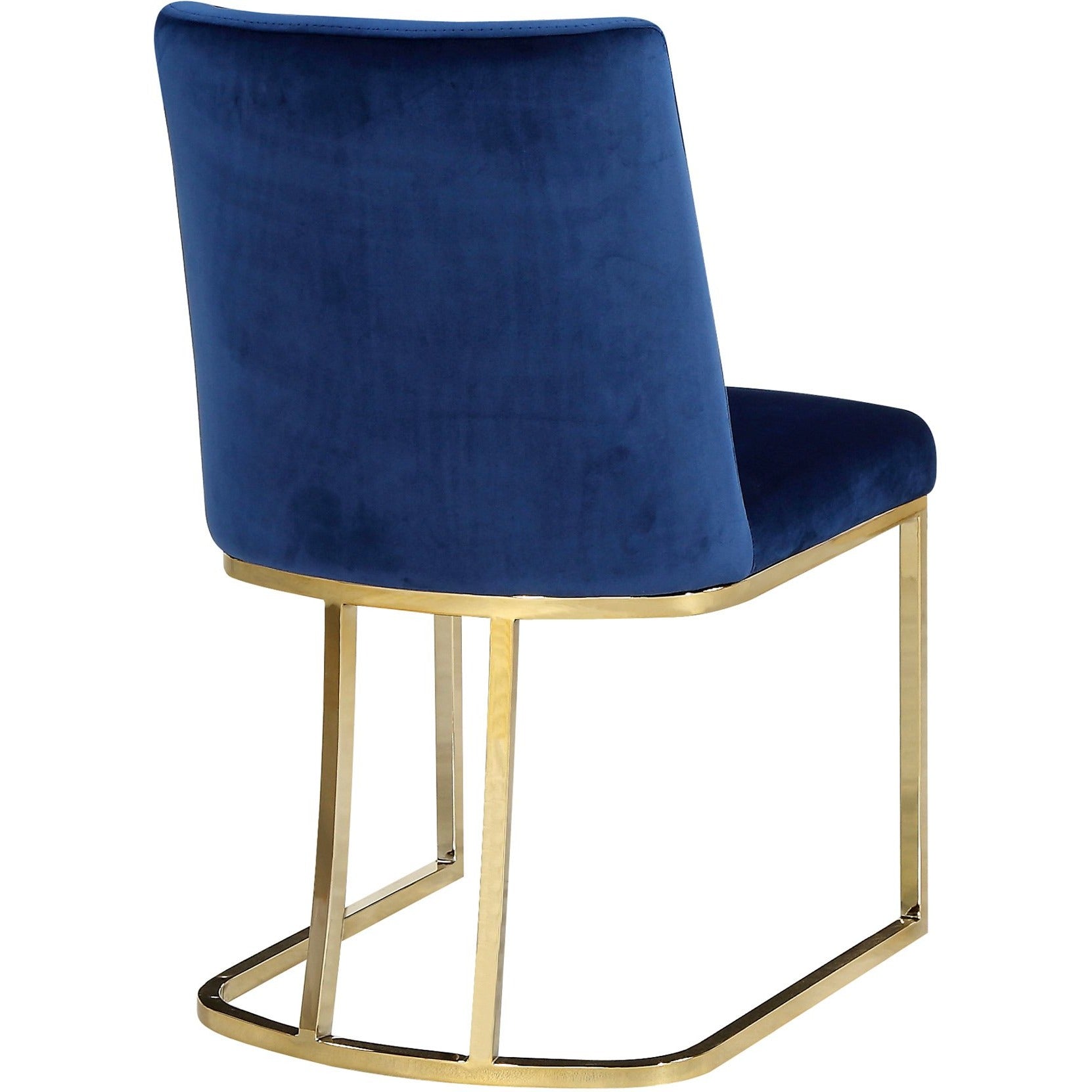 Meridian Furniture Heidi Navy Velvet Dining Chair-Minimal & Modern