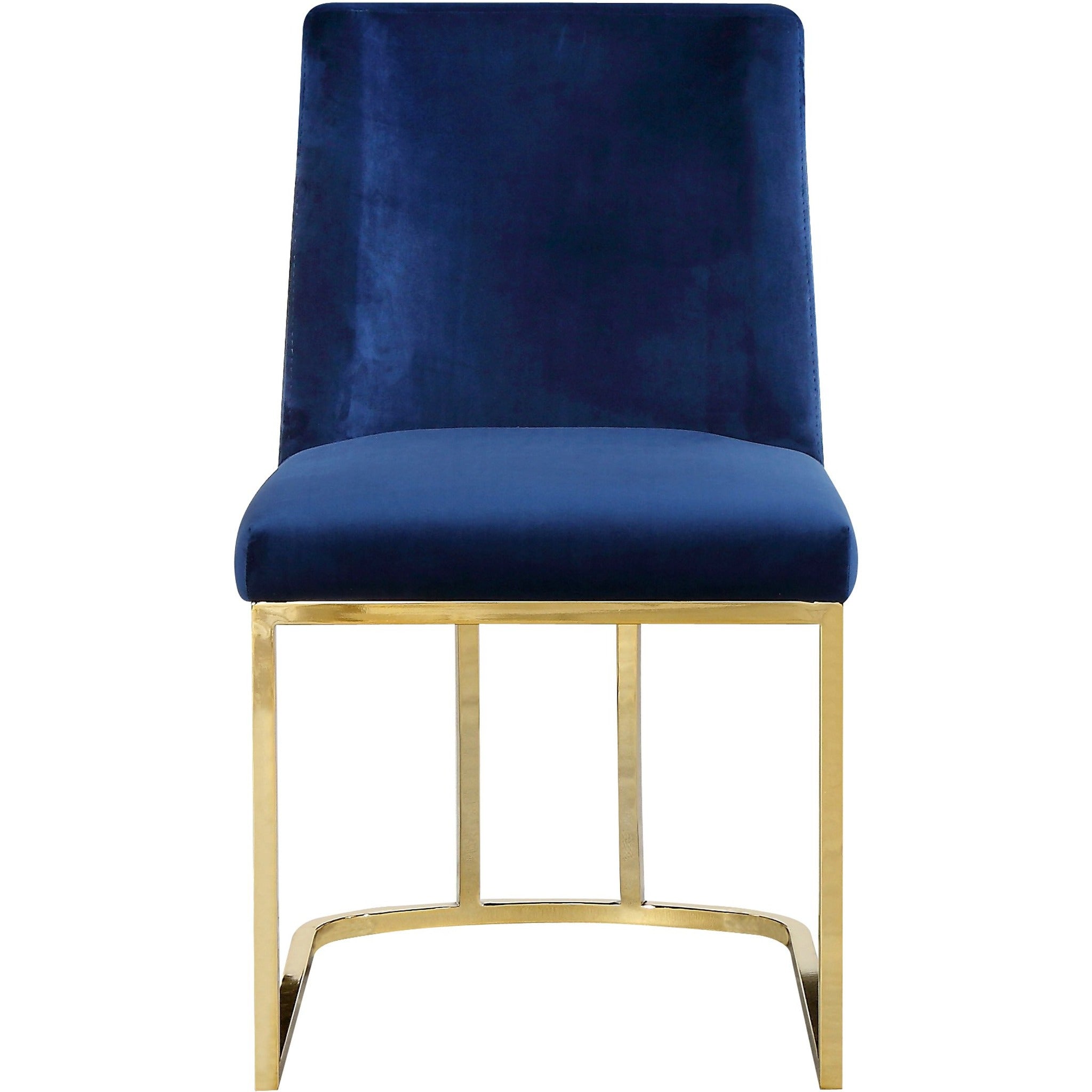 Meridian Furniture Heidi Navy Velvet Dining Chair-Minimal & Modern