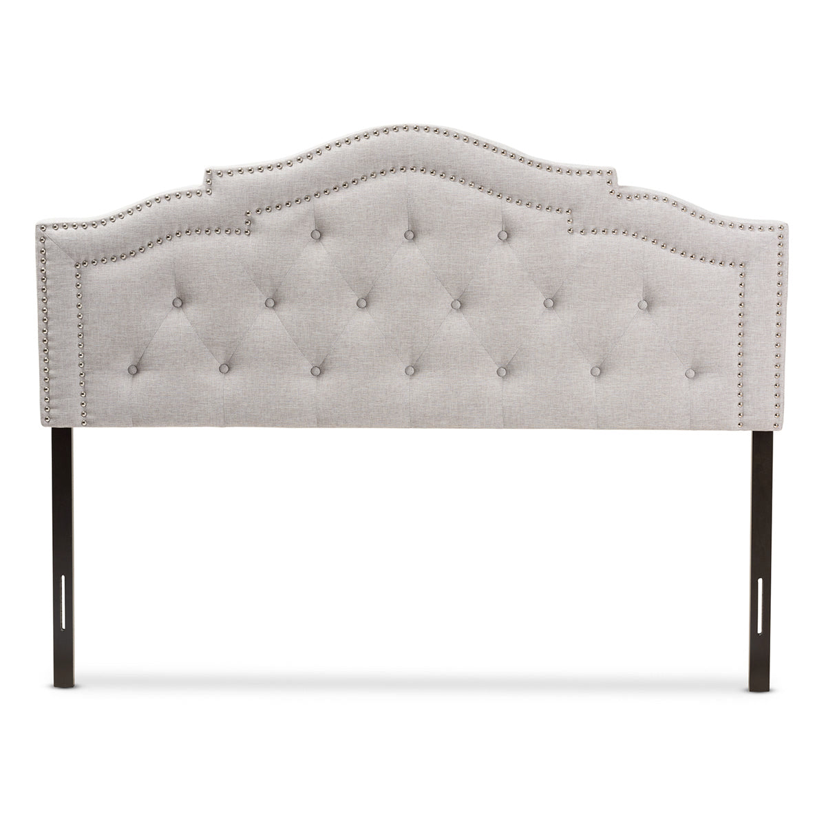 Baxton Studio Edith Modern and Contemporary Greyish Beige Fabric King Size Headboard Baxton Studio-Headboards-Minimal And Modern - 2